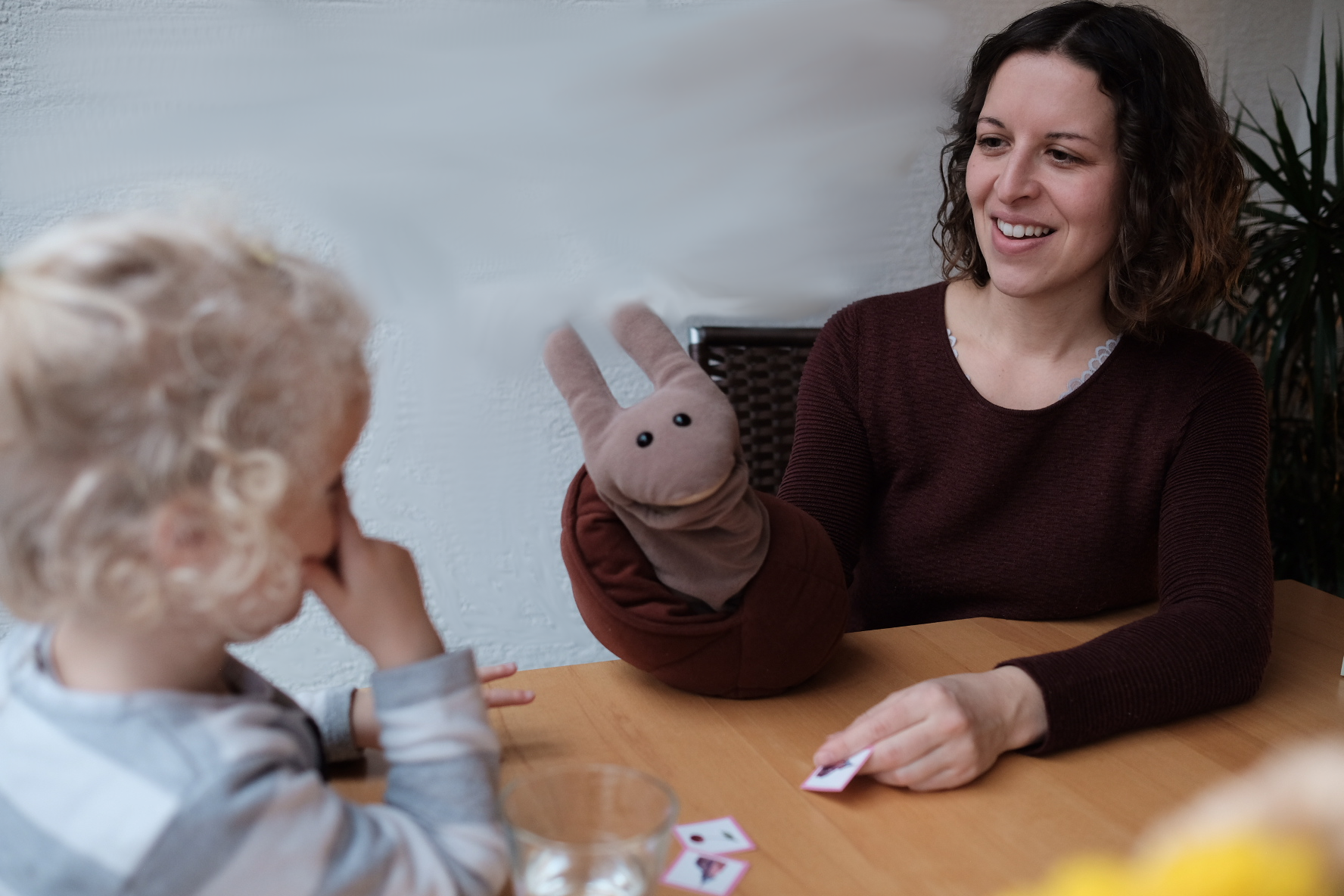 Logopädie mit Handpuppe